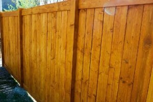 fence staining service